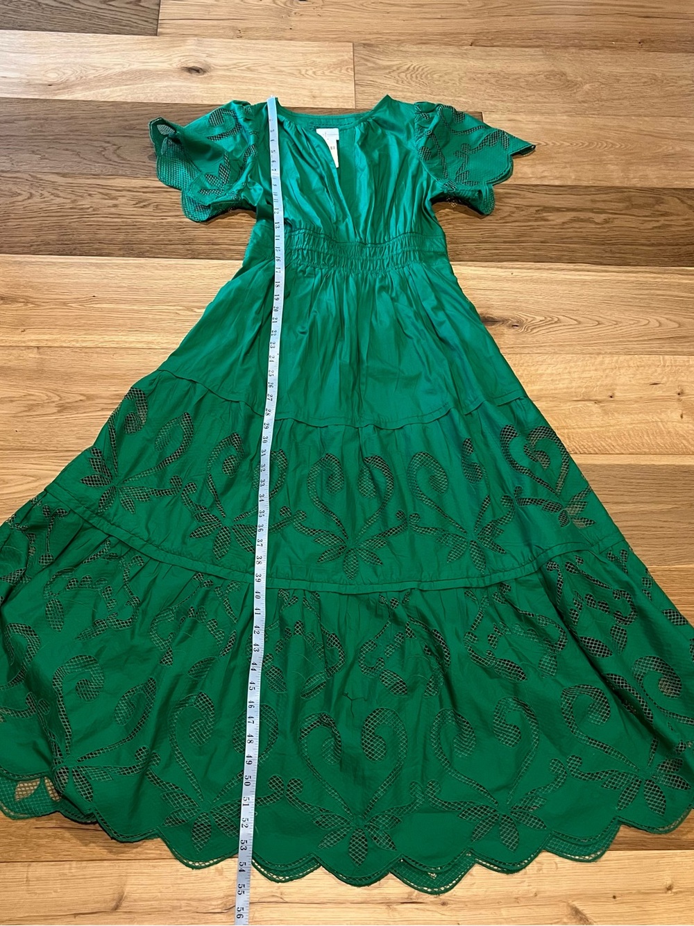 Anthropologie Somerset Cutwork Tiered Maxi Dress - Picture 9 of 13